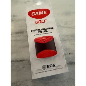 GAME GOLF Digital Tracking System Wearable Shot Tracker Model AMTGG1R Red Black
